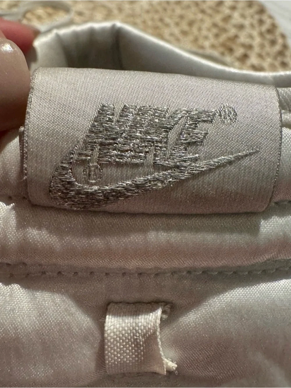 Nike Dunk High Silver Glitter Swoosh Women’s 8 White Gray FJ4578-100